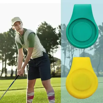 Зажим для шляпы для гольфа, магнитный силиконовый маркер для мяча для гольфа премиум-класса с магнитом без запаха Для калибровки положения