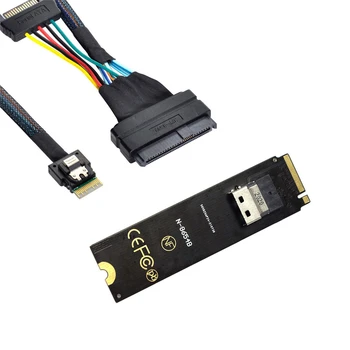Кабель NGFF M-Key NVME к адаптеру карты SFF-8654 Slimline SAS и SSD-кабель U.2 U2 SFF-8639 NVME PCIe SSD для материнской платы SSD