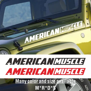 Виниловая наклейка на лобовое стекло автомобиля в американском мускульном стиле для Camaro Mustang Challenger F150