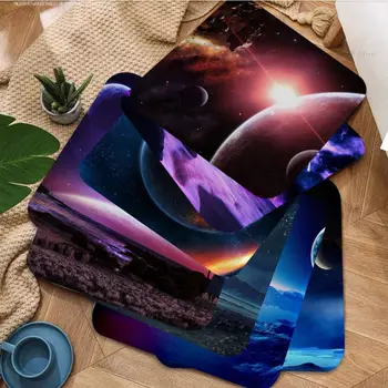 3D Планета Великолепное звездное небо Подушка Коврик Веревка для галстука Подушка для обеденного стула Круглое декоративное сиденье для рабочего стола Подушки домашнего декора